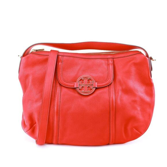 NWT Tory Burch Amanda Shoulder Hobo Bag Lobster - Picture 6 of 16